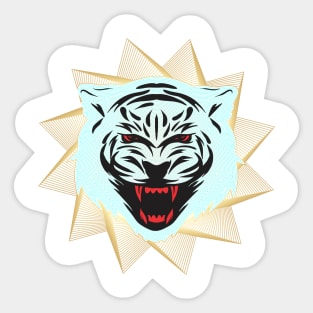 Polygonales Tiger Sticker